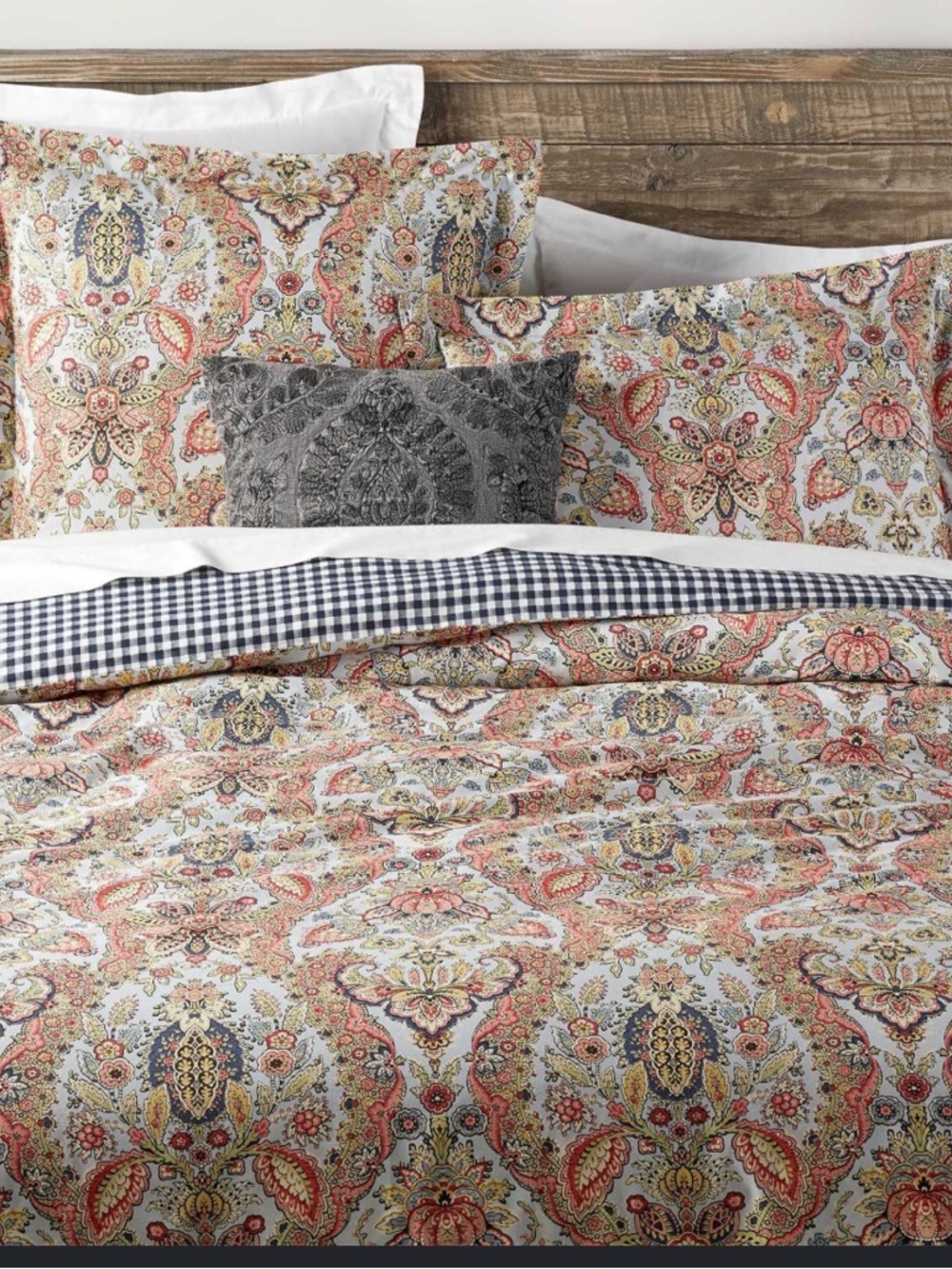 Pottery Barn Organic Cotton Florentine Queen Duvet Cottagecore Bedding